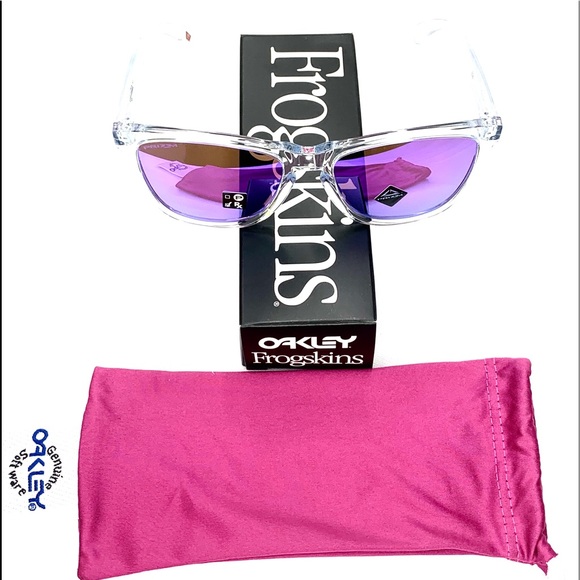 Oakley Prizm Frogskins Polished Clear Frame - Picture 2 of 4